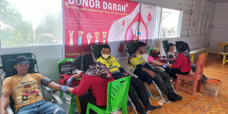 Sambut Bulan K3 Nasional, Pani Gold Project Gelar Aksi Donor Darah