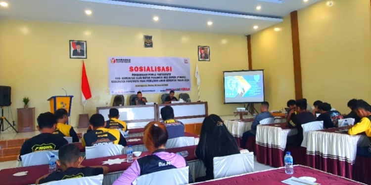 Bawaslu Pohuwato Gandeng Komunitas Motor Awasi Pemilu 2024