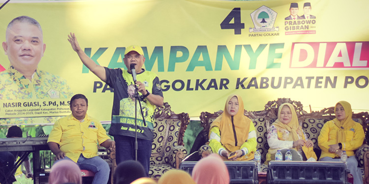 Kampanye di Randangan, Nasir Giasi Urai Perjuangan Golkar Memenangkan Paket SMS