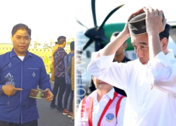 Ternyata Peci yang Dikenakan Presiden Jokowi Buatan Putra Pohuwato