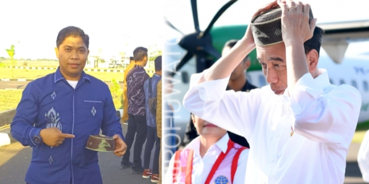 Ternyata Peci yang Dikenakan Presiden Jokowi Buatan Putra Pohuwato