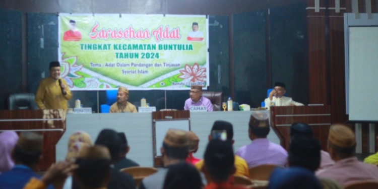Adat di Buntulia Dibenahi, Pemerintah Kecamatan Gelar Sarasehan
