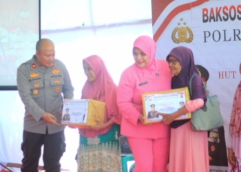 HUT Bhayangkara Ke-78, Polres Pohuwato Berbagi 500 Paket Bantuan untuk Masyarakat