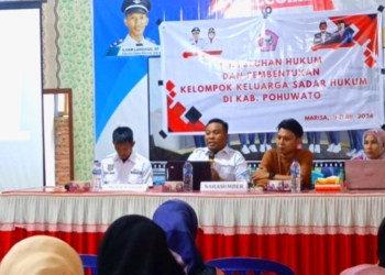 Marisa Utara Jadi Desa Ke-3 Penyuluhan Hukum Bagian Hukum Setda Pohuwato
