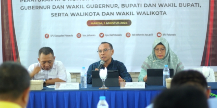 KPU Pohuwato Sosialisasikan PKPU Nomor 8 ke Partai Politik