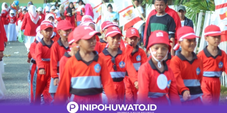 Semarak HUT ke-79 RI, Peserta Gerak Jalan Buntulia Lebih Meningkat