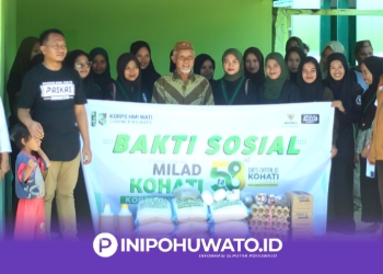 Bersama Baznas dan Paskas, KOHATI HMI Cabang Pohuwato Salurkan Bantuan