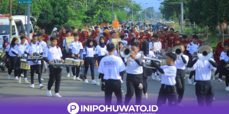 Semarak Kirab KPU Pohuwato Tampil Memukau