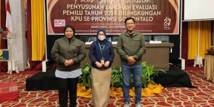 Perkuat Sistem Penyelenggaraan Pemilu, 2 Anggota KPU Pohuwato Hadiri FGD Se-Provinsi Gorontalo
