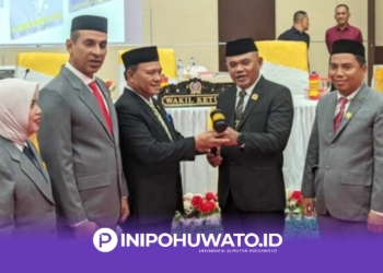 Pimpinan Baru DPRD Pohuwato Dilantik, Nasir Giasi Pamit