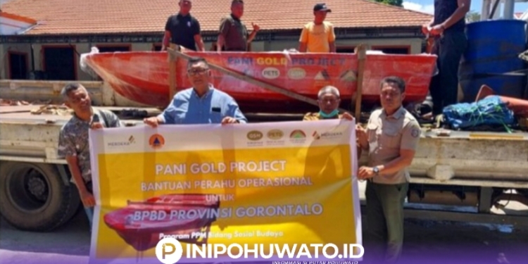 Pani Gold Project Serahkan Bantuan Operasional ke BPBD Provinsi Gorontalo
