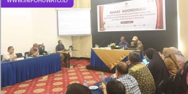 KPU Pohuwato Matangkan Persiapan Debat Pasangan Calon dalam Pilkada 2024