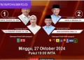 Debat Publik Calon Bupati dan Wakil Bupati Pohuwato 2024 Digelar Malam Ini