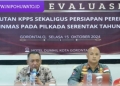 KPU Pohuwato Gelar Rapat Evaluasi Perekrutan Satlinmas untuk Pilkada 2024