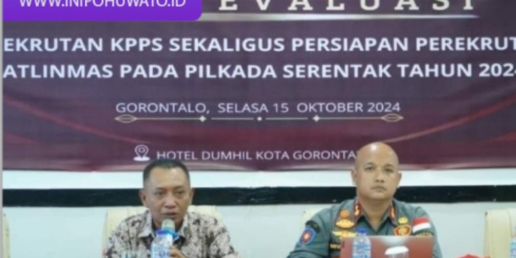 KPU Pohuwato Gelar Rapat Evaluasi Perekrutan Satlinmas untuk Pilkada 2024