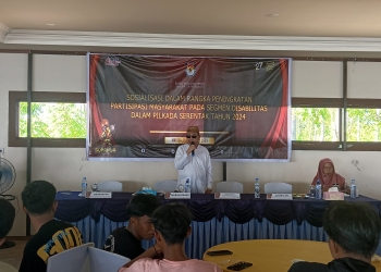 KPU Pohuwato Sosialisasikan Tahapan Pilkada kepada Penyandang Disabilitas