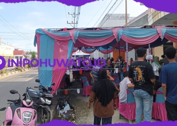 Paket ILOMATA Unggul di TPS Depan Sekretariat Gerindra Pohuwato