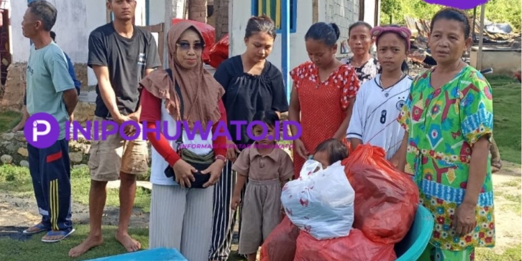 Aksi Nyata Pani Gold Project Bantu Korban Kebakaran Di Desa Hulawa