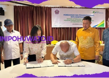 Tenaga Kerja Pohuwato Kini Lebih Terjamin, Berkat MoU dengan BPJS Ketenagakerjaan