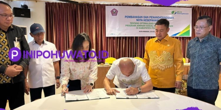 Tenaga Kerja Pohuwato Kini Lebih Terjamin, Berkat MoU dengan BPJS Ketenagakerjaan