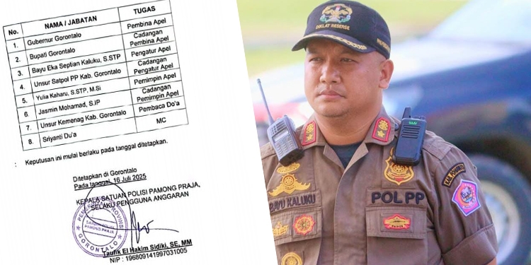 Alumni IPDN Jatinangor Ini Kembali Ditunjuk Sebagai Perwira  Apel Akbar Linmas Provinsi Gorontalo