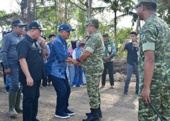 Penanaman Perdana di Motolohu, Pangdam Pastikan Program Cetak Sawah Tepat Sasaran