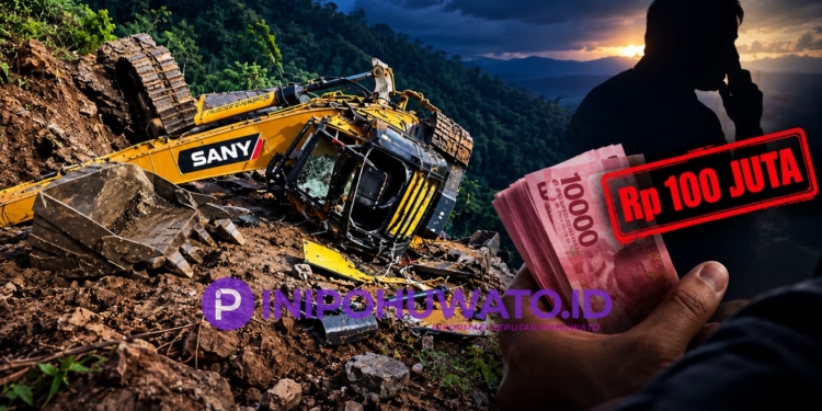 Ekskavator PETI Terguling di Puncak Borose, Muncul Dugaan “Uang Pengamanan” Rp100 Juta